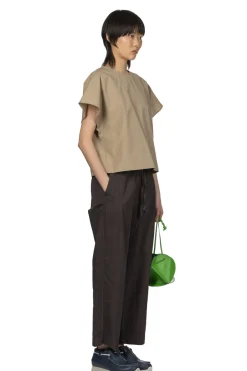 Clearance TOUJOURS Easy Field Trousers - Charcoal Brown