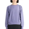 Hot AURALEE ELASTIC HIGH GAUGE SWEAT Pullover - Purple