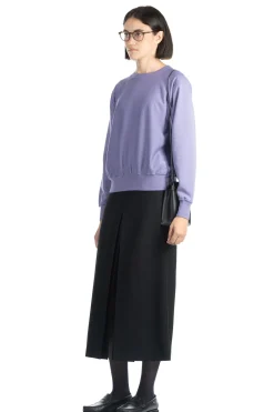 Hot AURALEE ELASTIC HIGH GAUGE SWEAT Pullover - Purple