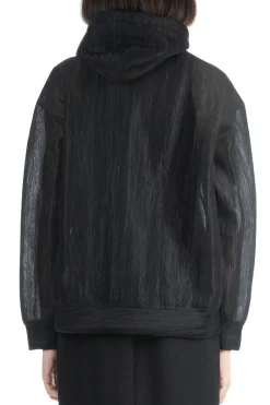 Online AURALEE ELASTIC SHEER NYLON PO PARKA - Black