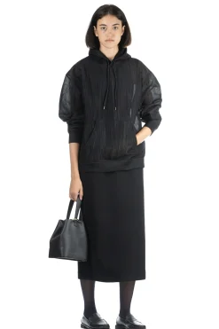 Online AURALEE ELASTIC SHEER NYLON PO PARKA - Black