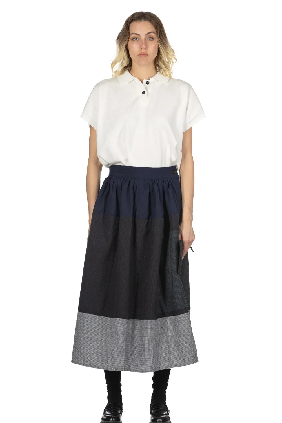 Clearance Visvim Elevation Skirt Santome PW W - Navy