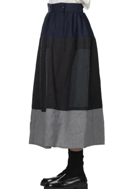 Clearance Visvim Elevation Skirt Santome PW W - Navy