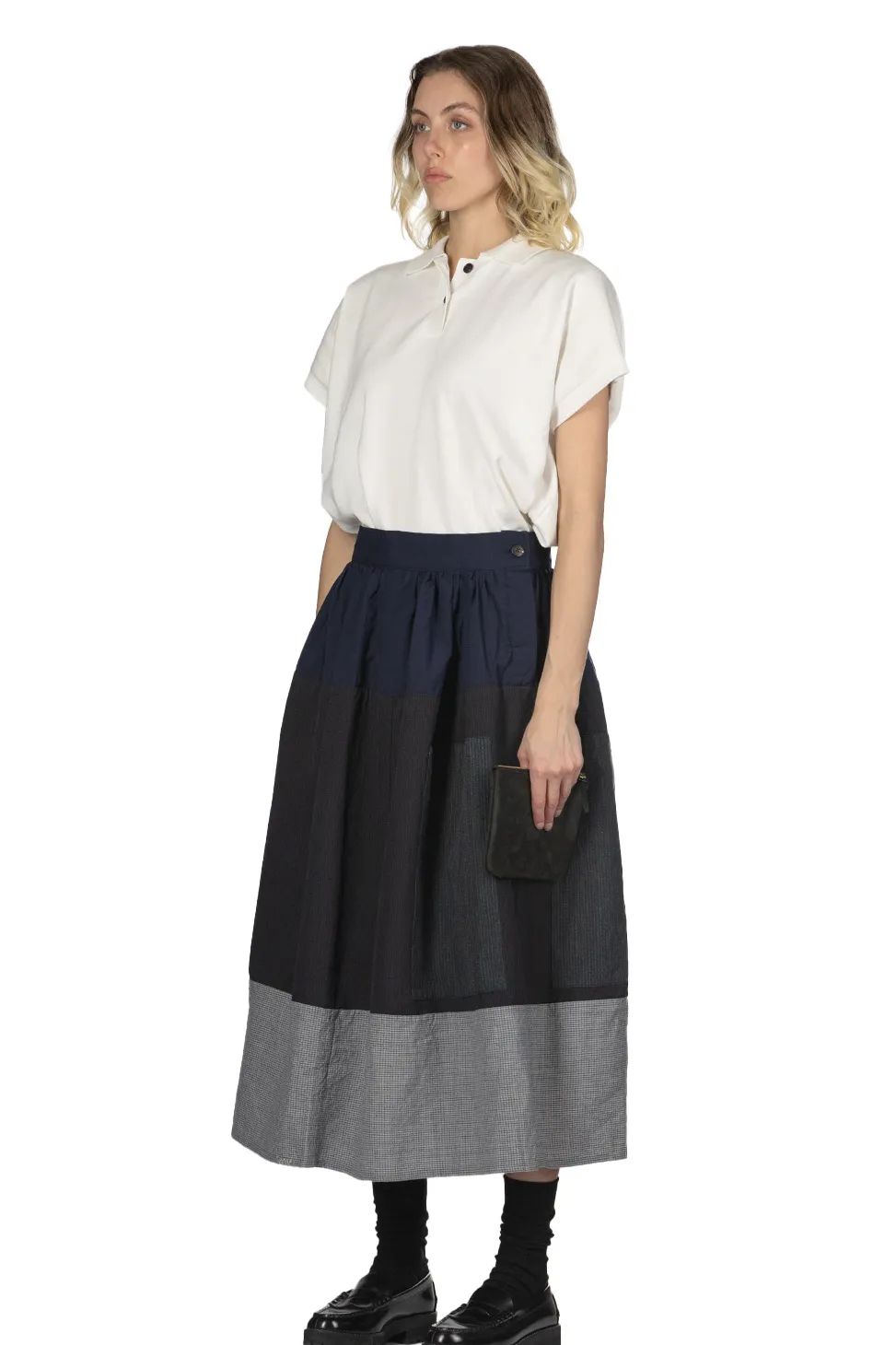 Clearance Visvim Elevation Skirt Santome PW W - Navy