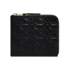Outlet Comme Des Garcons Wallets Embossed Classic Line Half Zip Wallet - Black