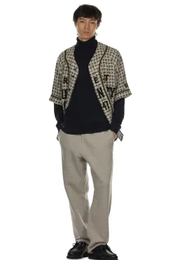 Online Kapital Fancy Tweed GREAT KOUNTRY Baseball Shirt - White