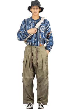 Sale Kapital Fast Dry Twill EASY JUMBO Cargo Pants - Khaki