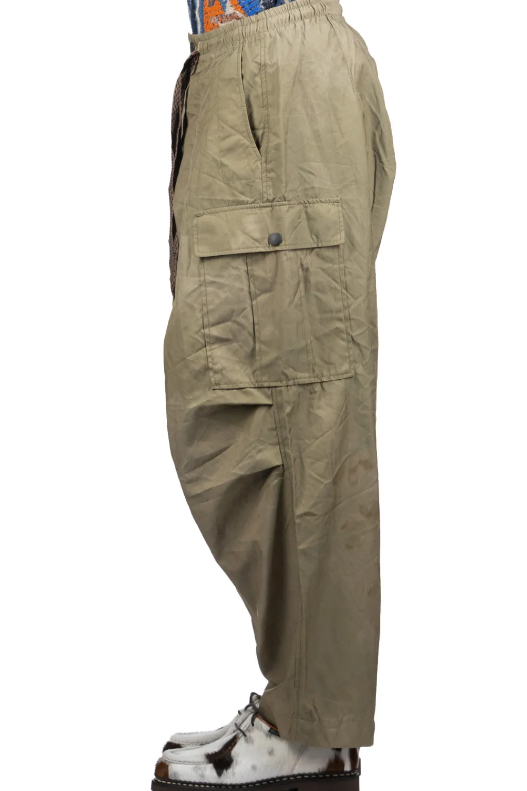 Sale Kapital Fast Dry Twill EASY JUMBO Cargo Pants - Khaki