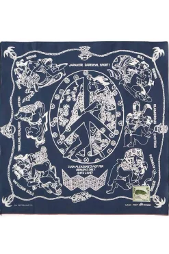 Fashion Kapital Fastcolor Selvedge Bandana - YOBAI - Navy