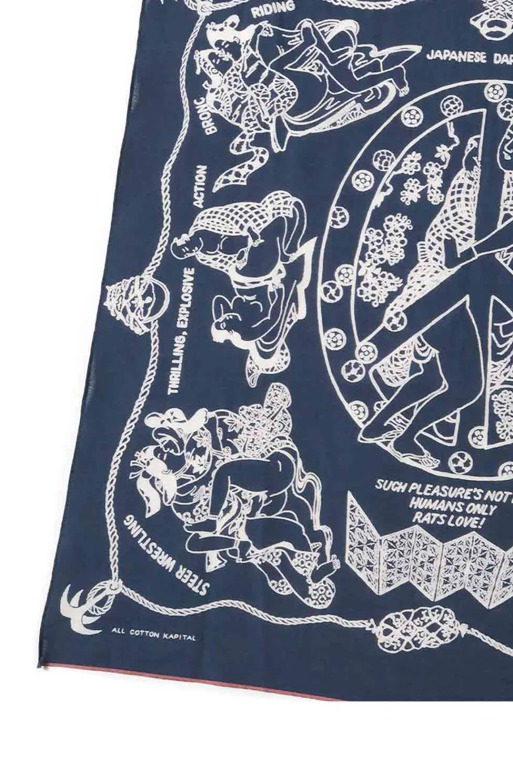 Fashion Kapital Fastcolor Selvedge Bandana - YOBAI - Navy