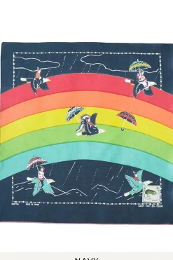 Best Kapital Fastcolor Selvedge Bandana (RAINBOW & BIRDS) - 3 Colour Choices