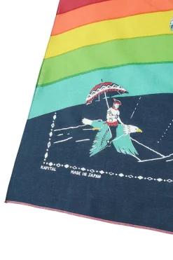Best Kapital Fastcolor Selvedge Bandana (RAINBOW & BIRDS) - 3 Colour Choices
