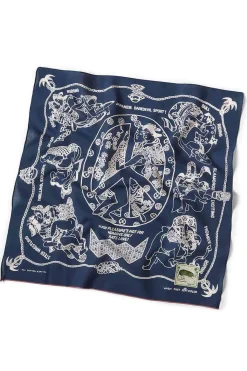 Fashion Kapital Fastcolor Selvedge Bandana - YOBAI - Navy