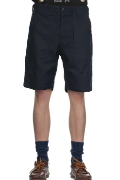 Online Engineered Garments Fatigue Short - Dark Navy CL Java Cloth