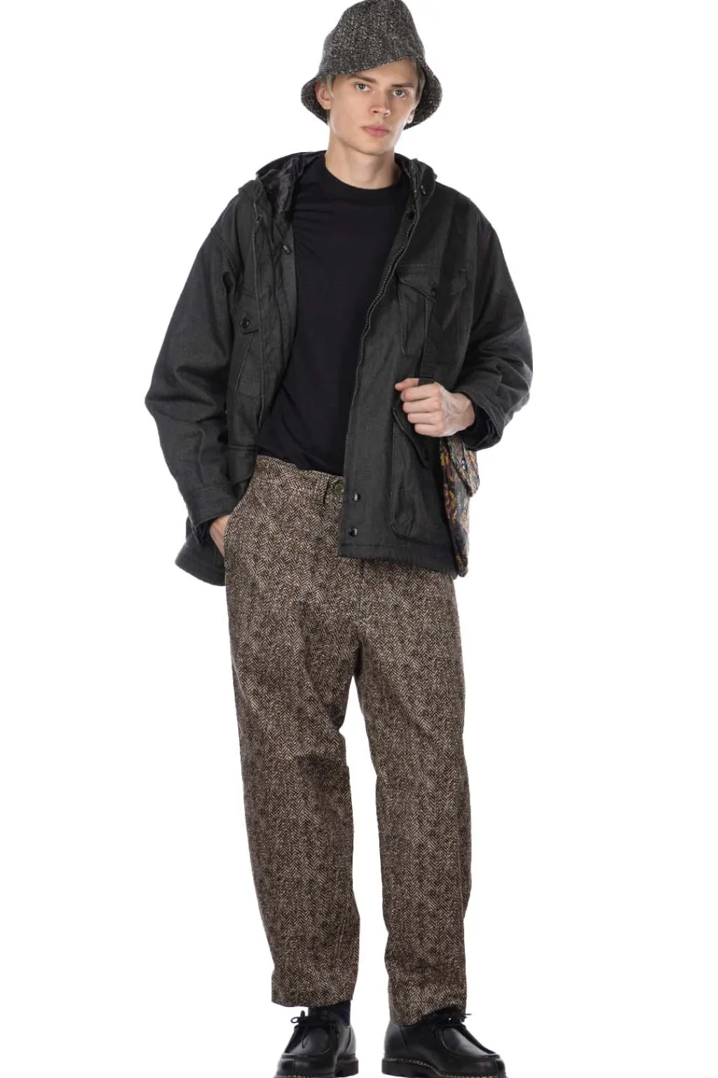 Fashion Engineered Garments Field Parka - Black PC Denim