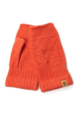Outlet Tehtava Fingerless Gloves - Coral