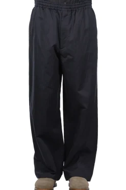 Clearance YLEVE Finx Cotton Lamie Twill Easy Trousers - Navy