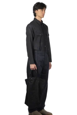 Discount YLEVE Finx Cotton Lamie Twill Trousers - Navy