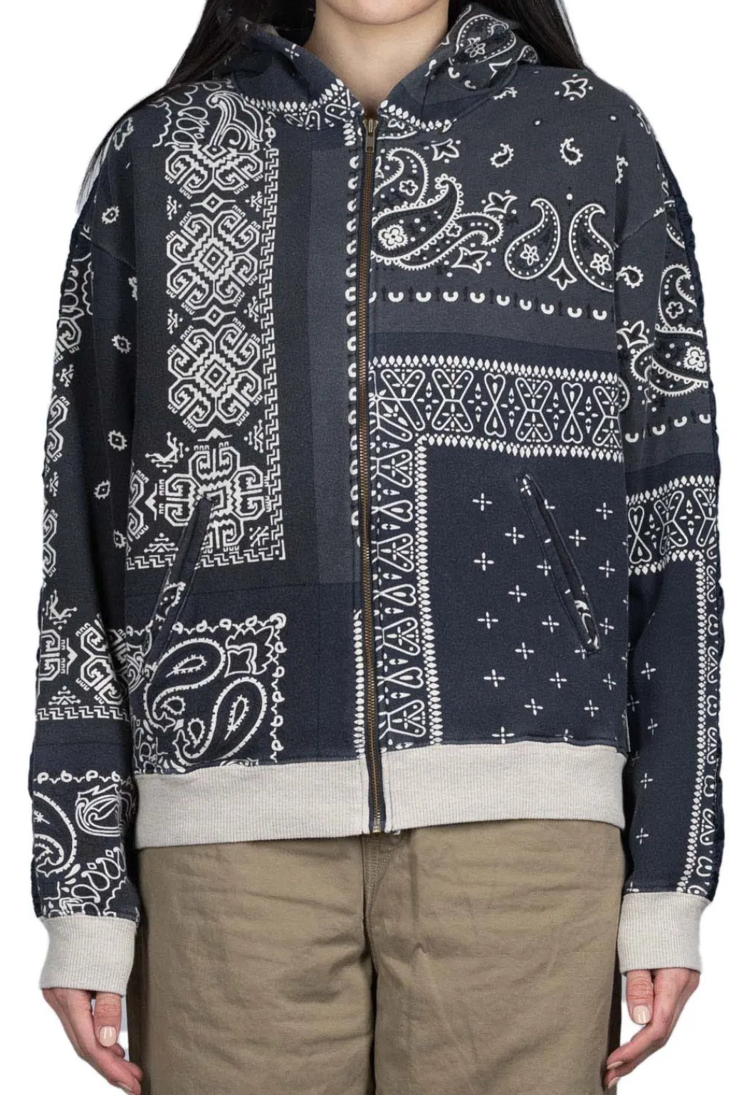 Outlet Kapital Fleece Knit BANDANA BIVOUAC Hooded Blouson