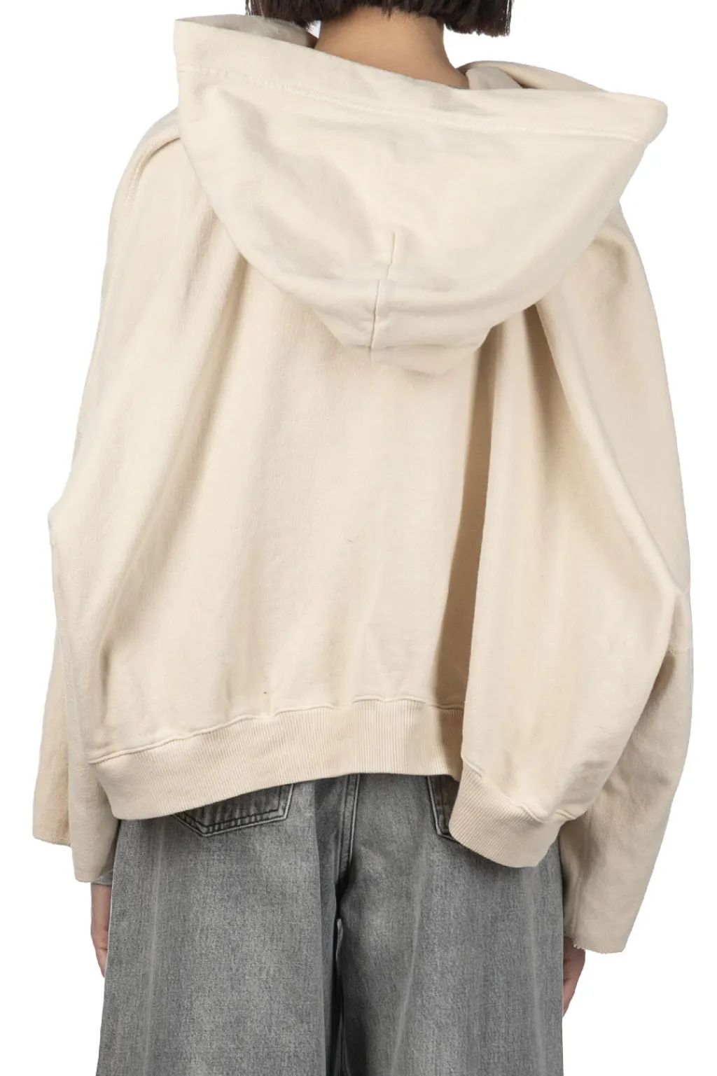 Outlet Kapital Fleece Knit DEVIL Hoodie ( Embroidery) - Natural