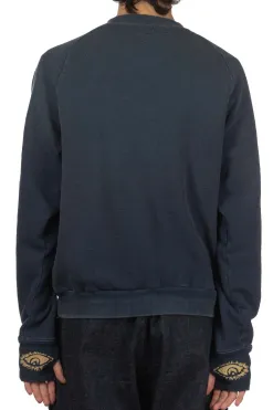 Discount Kapital Fleece Knit Raglan Crew SWT (SPEAKEASY College) - Navy
