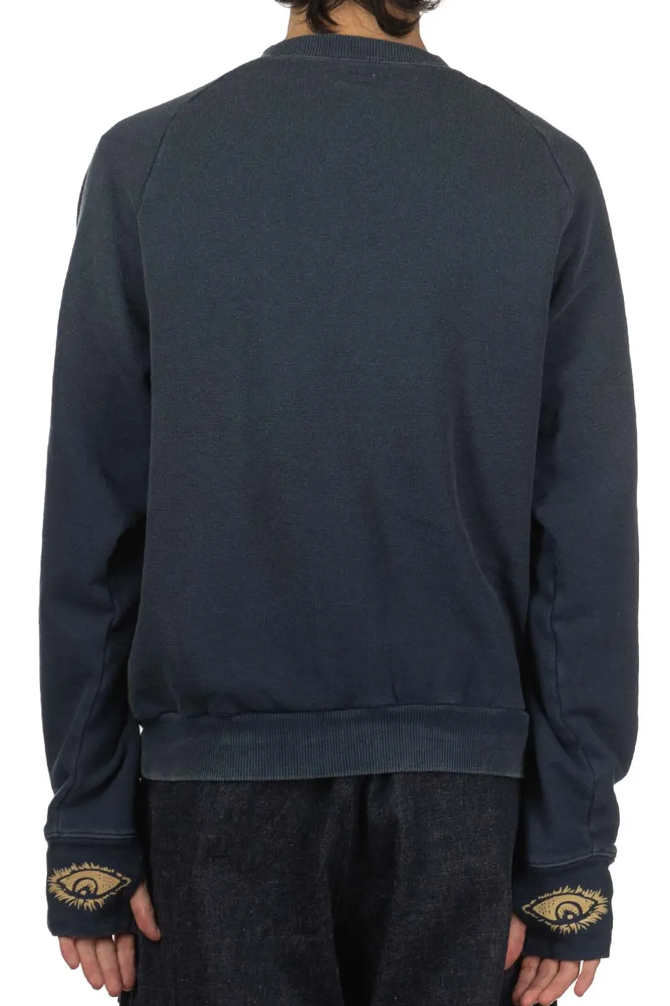 Discount Kapital Fleece Knit Raglan Crew SWT (SPEAKEASY College) - Navy