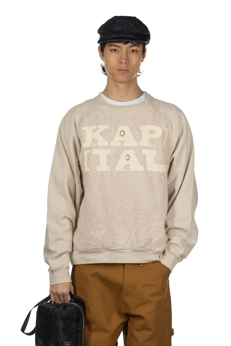 Outlet Kapital 30/-Fleece x Fur GRIZZLY SWT (SPEAKEASY ) - Natural