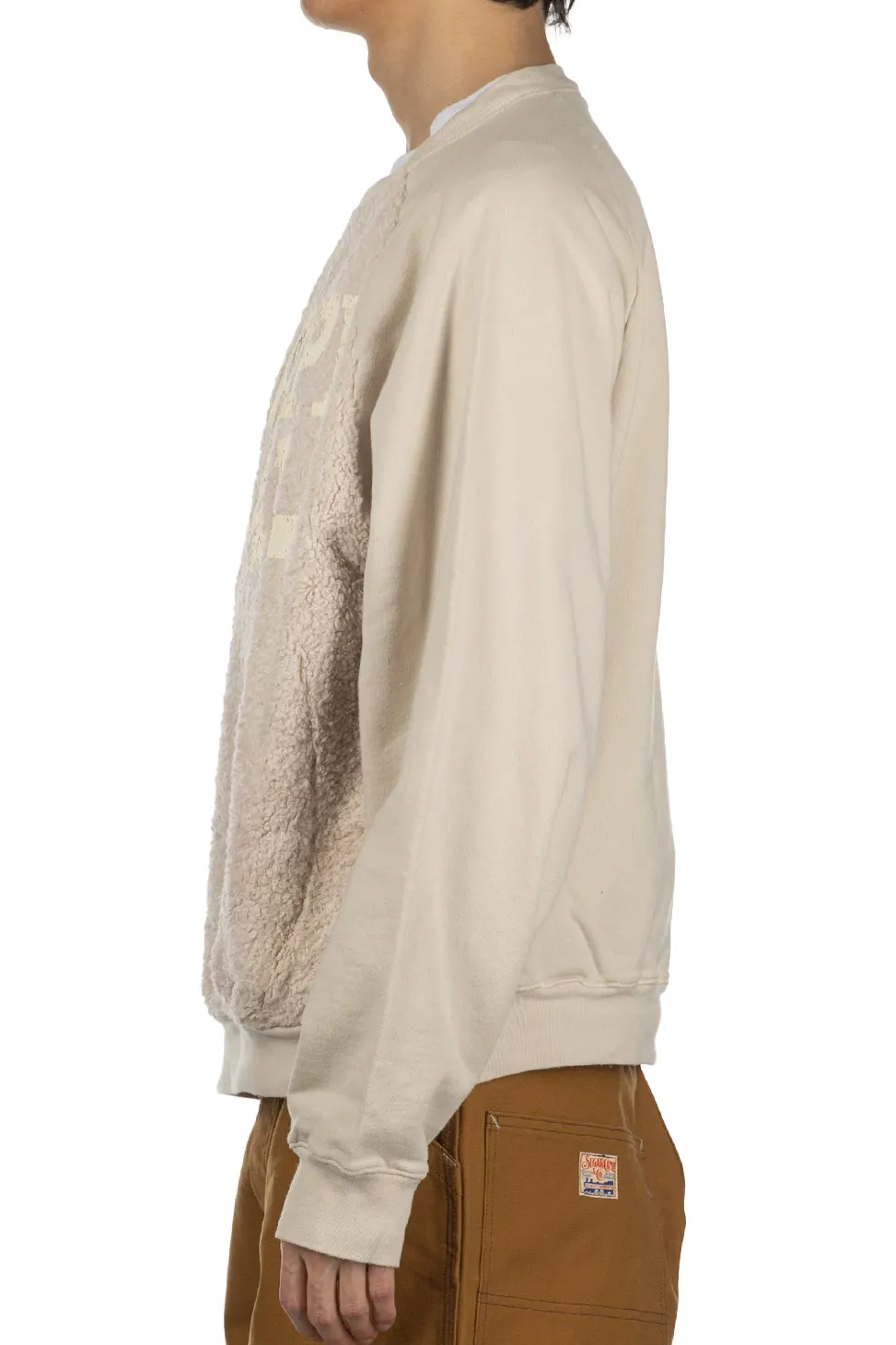 Outlet Kapital 30/-Fleece x Fur GRIZZLY SWT (SPEAKEASY ) - Natural