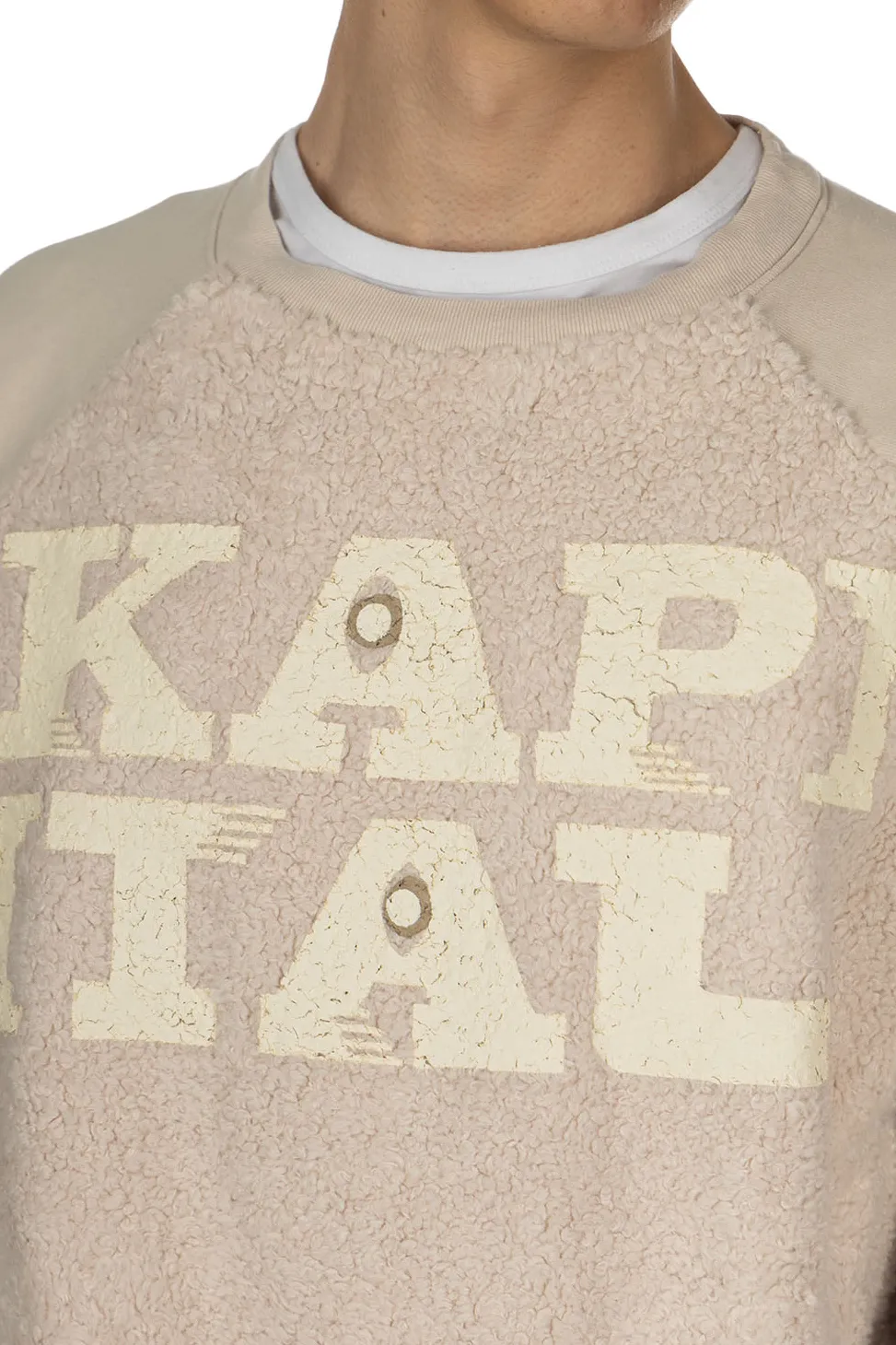 Outlet Kapital 30/-Fleece x Fur GRIZZLY SWT (SPEAKEASY ) - Natural
