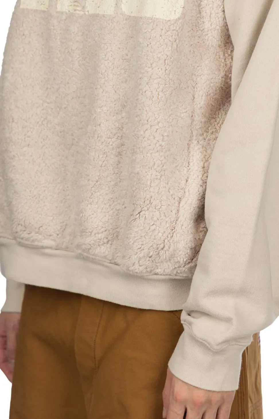 Outlet Kapital 30/-Fleece x Fur GRIZZLY SWT (SPEAKEASY ) - Natural