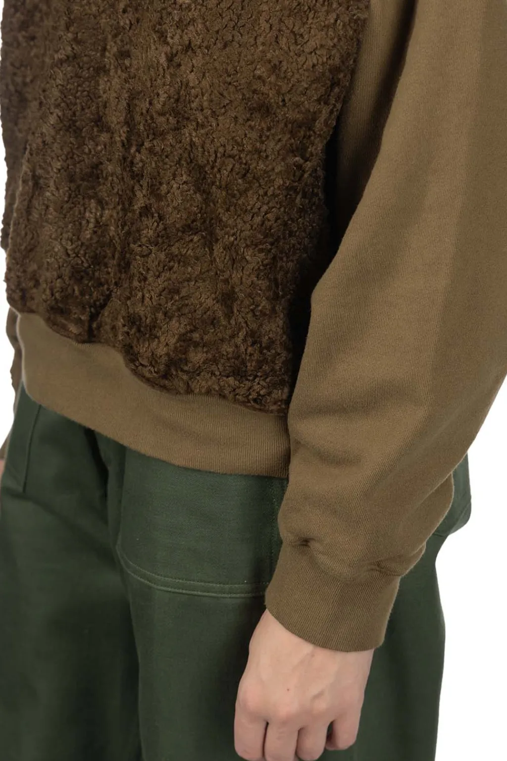 Best Kapital 30/-Fleece x Fur GRIZZLY SWT (SPEAKEASY ) - Khaki