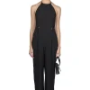 Sale Mame Kurogouchi Floral Pattern Jacquard Jumpsuit - Black
