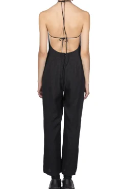 Sale Mame Kurogouchi Floral Pattern Jacquard Jumpsuit - Black