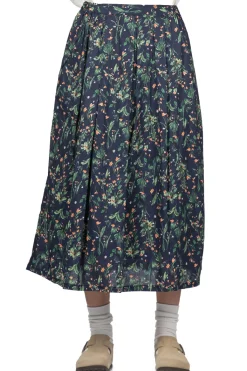 Clearance A+Koloni Flower Print Skirt - Navy