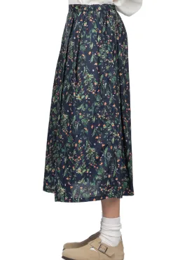 Clearance A+Koloni Flower Print Skirt - Navy
