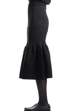 Sale CFCL Fluted Mermaid Skirt - Black