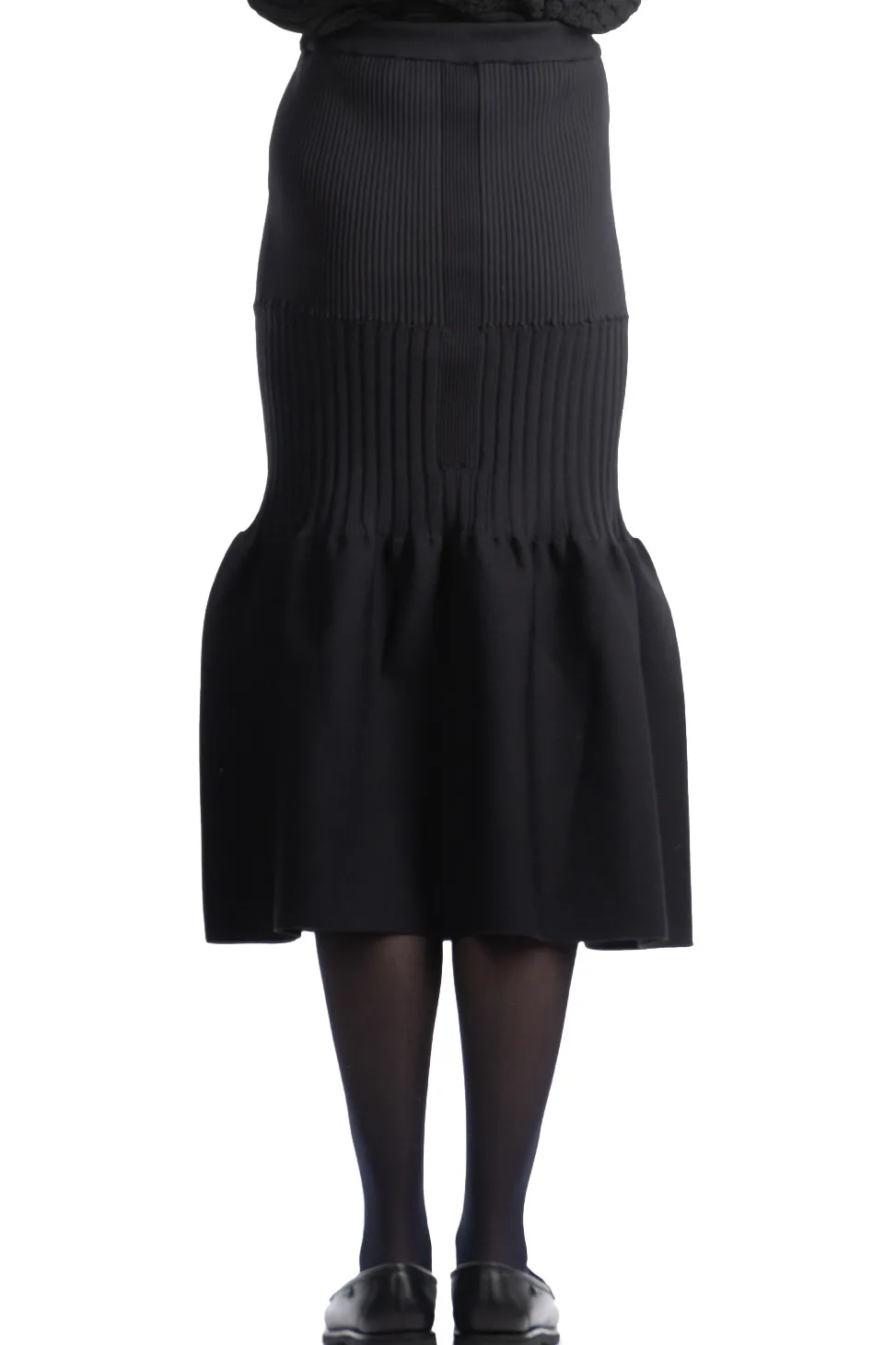 Sale CFCL Fluted Mermaid Skirt - Black
