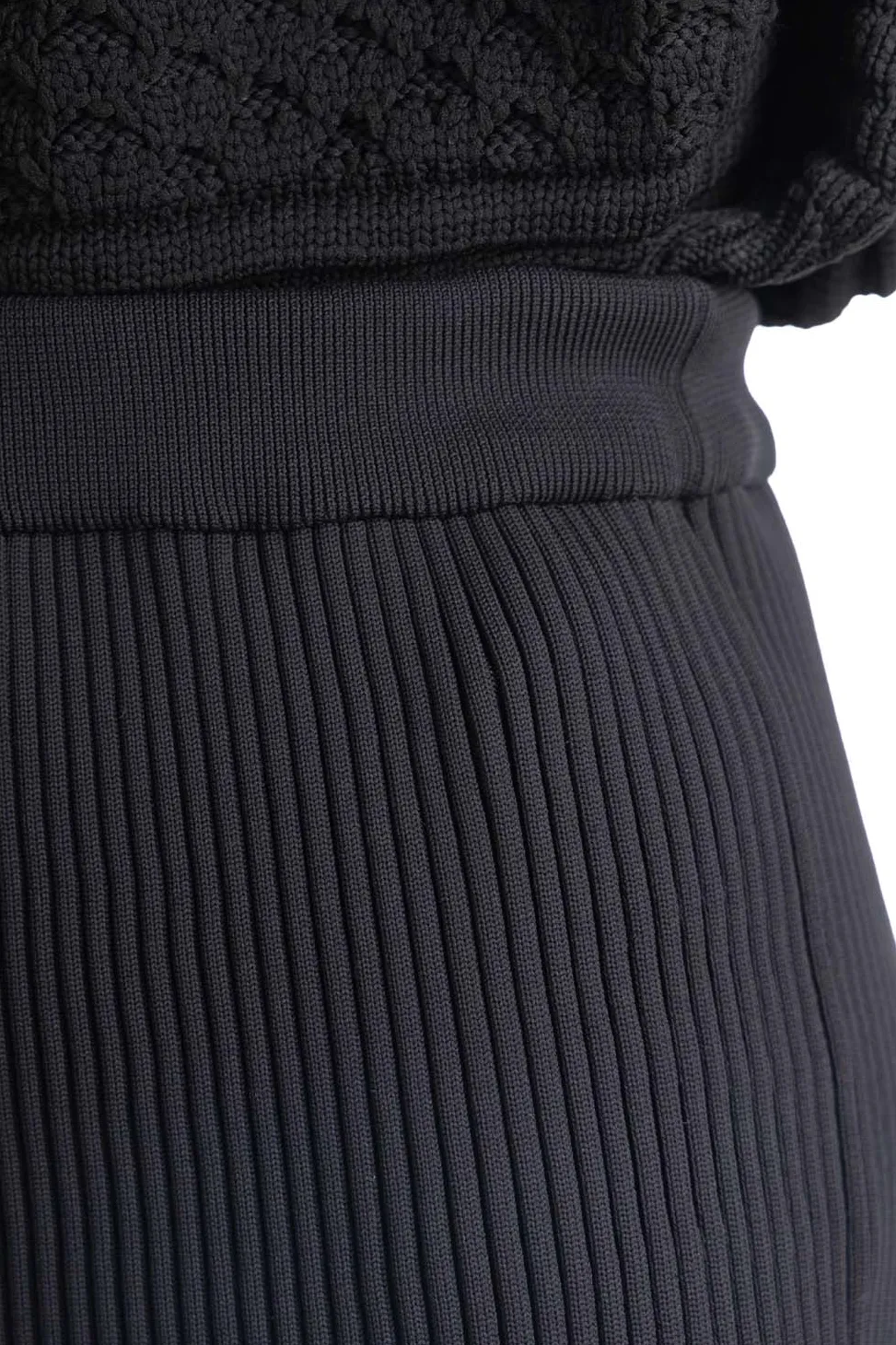 Sale CFCL Fluted Mermaid Skirt - Black