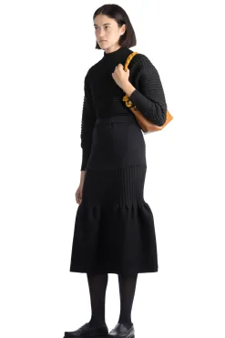 Sale CFCL Fluted Mermaid Skirt - Black