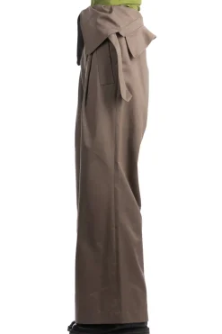 Discount JW Anderson Fold Over Trench Trousers - Smoke