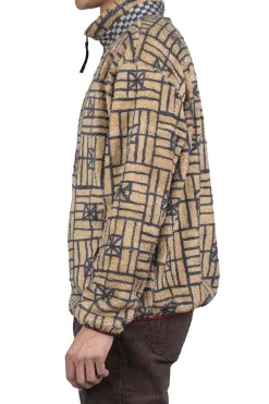 Outlet Kapital FOLK DOMINO Fleece ZIP Blouson - Beige