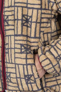Outlet Kapital FOLK DOMINO Fleece ZIP Blouson - Beige