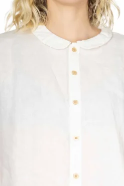 Clearance NARU French Linen Blouse - White