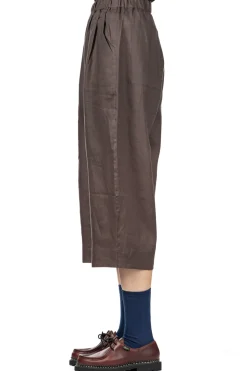 Clearance Nachukara French Linen Cocoon Pants - Charcoal
