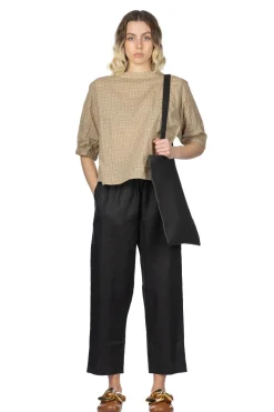 Outlet NARU French Linen Cozy Pants - Black