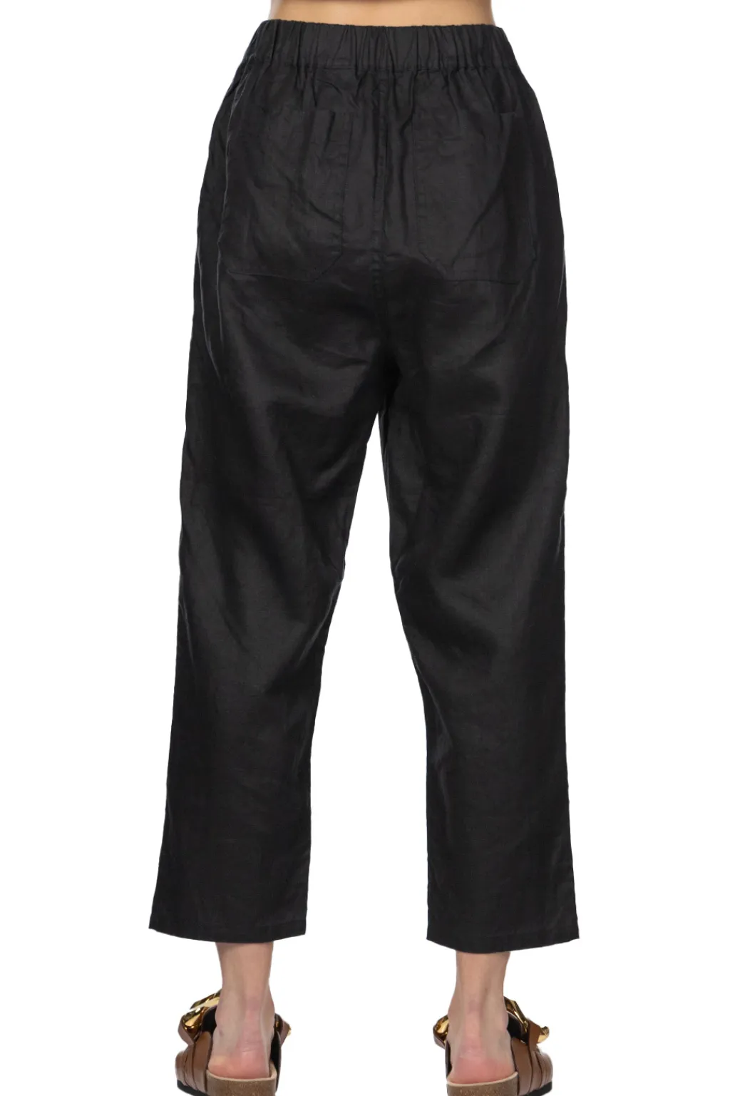 Outlet NARU French Linen Cozy Pants - Black
