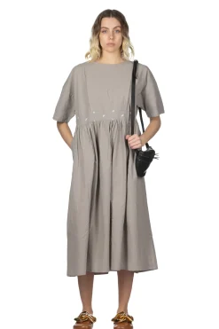 Clearance NARU French Linen Dress - Charcoal