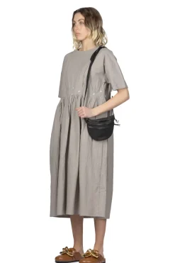 Clearance NARU French Linen Dress - Charcoal