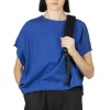 Fashion Nachukara French Sleeve Pullover - Blue