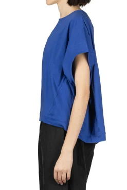 Fashion Nachukara French Sleeve Pullover - Blue
